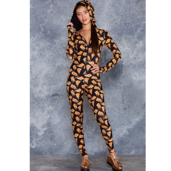 Blackmilk Pants - Rare BM Take A Pizza My Heart Snuggle Suit